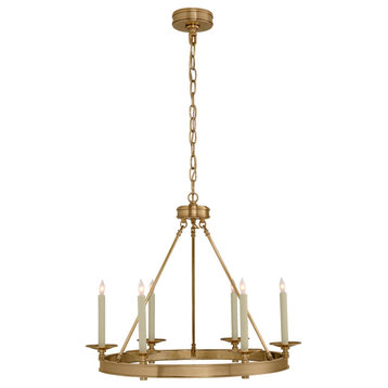 Launceton Small Ring Chandelier in Antique- Burnished Brass