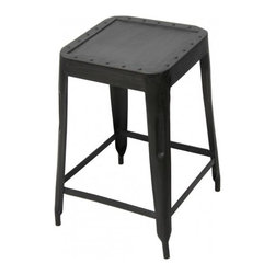 Raw Metal Counter Stool - Bar Stools And Counter Stools
