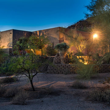 Twilight Shoot - High Desert Home on Mountain Side