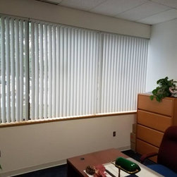 Vertical Blinds in Commercial Setting - Vertical Blinds