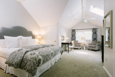 Inspiration for a timeless bedroom remodel in Portland Maine