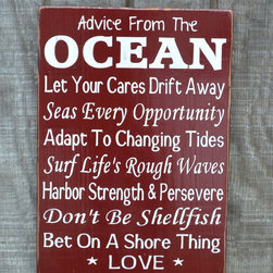 Beach Decor, Love, Beach Life, Nautical Decor - Novelty Signs