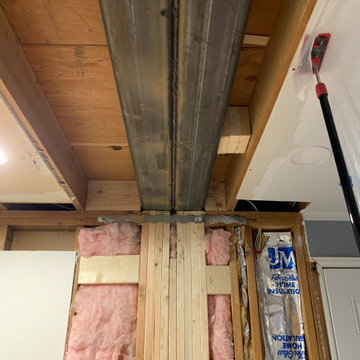 BELLEVUE BEARING WALL REMOVAL - STEEL FLUSH BEAM