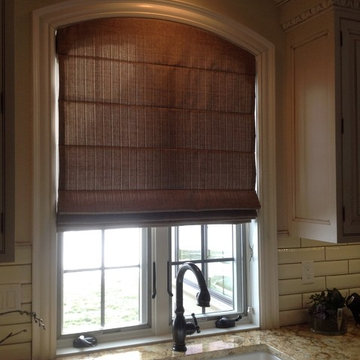 Custom Arch-Top Roman Shade