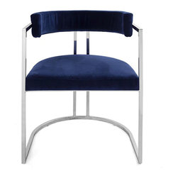 Worlds Away - Worlds Away Mona Barrel Back Dining Chair - Dining Chairs