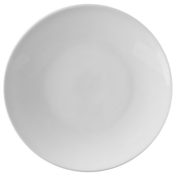 Coupe Salad and Dessert Plates, Set of 6, Classic White