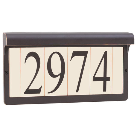 Blank Address Light, Antique Bronze