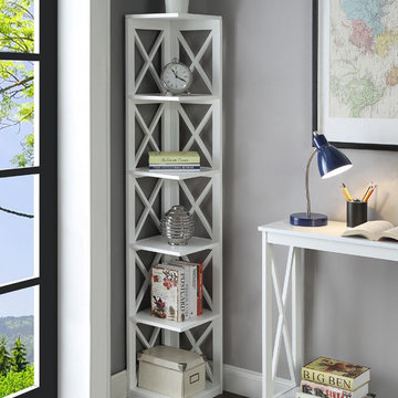 Oxford 5 Tier Corner Bookcase