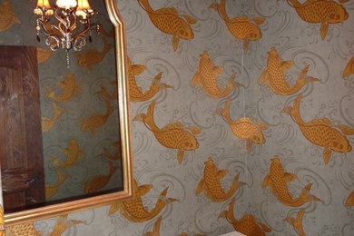 Elegant powder room photo in San Francisco