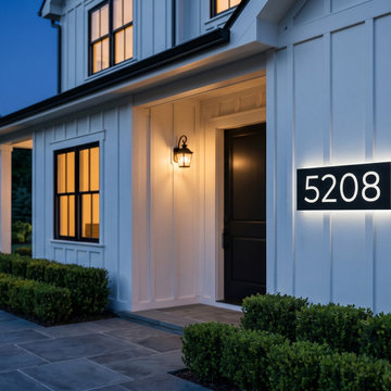 Modern Backlit LED House Numbers