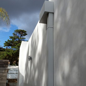 Modern Flat Roof Scupper Collector Boxes in Sherman Oaks California