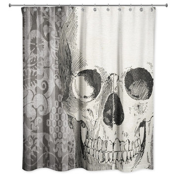 Spooky Skull 71"x74" Shower Curtain