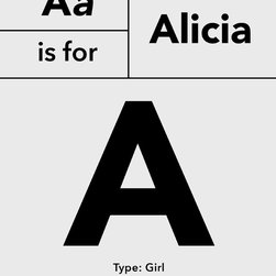 (Personalized) Typo Initial - Kids Wall Decor