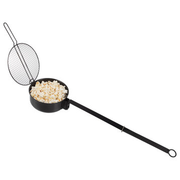 Campfire Popcorn Popper Old Fashioned Popcorn Maker With Extended Handle