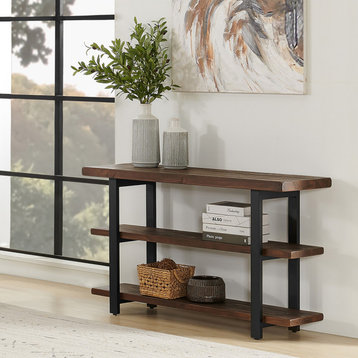 Pomona 48" Metal and Wood Media/Console Table