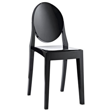Hawthorne Collections Dining Side Chair in Black