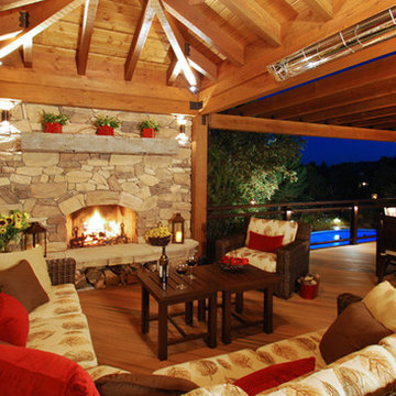 Infratech Heaters in Outdoor Living Room