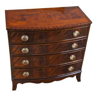 Louis Philippe Solid Wood Gentleman's Dressing Chest- Cognac