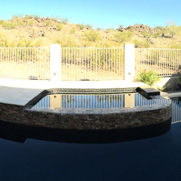 Negative Edge Pool & Swim up Bar