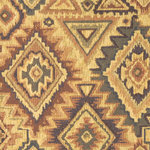 Beige, Blue, Green and Brown Southwest Style Upholstery Fabric By The Yard - This southwest chenille upholstery fabric is great for all indoor upholstery applications. This material is uniquely soft and durable. Any piece of furniture will look great upholstered in this material!