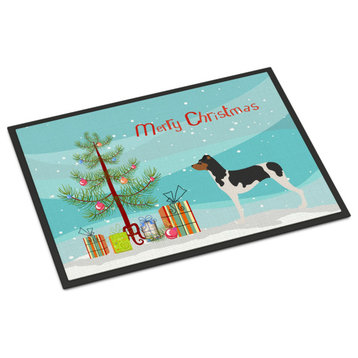 Caroline's Treasures Brazilian Terrier Christmas Doormat 18x27 Multicolor