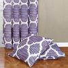 Honor Curtain and Throw Pillow Cover Set Combo, Lavender, 70"x84"