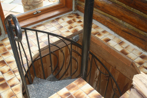 Old Spiral Stairs Removed
