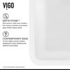 VIGO Casement Front Matte Stone™ Farmhouse Kitchen Sink, 33"