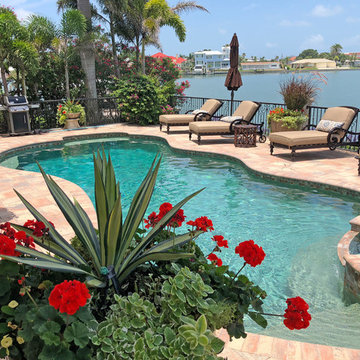 Transformed- Mediterranean style pool patio