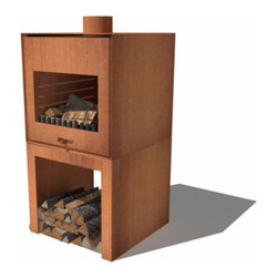 Corten Steel Thor Burner - Chimineas