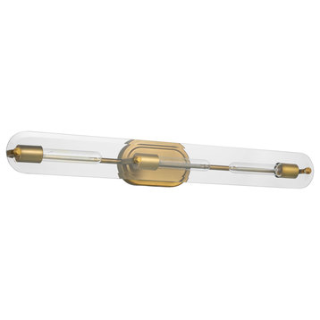 Nuvo Lighting 60/7713 Teton 3 Light 34"W Vanity Light - Natural Brass