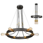 Z-Lite - Z-Lite 8001-6C-BRZ Troubadour - Six Light Chandelier - The Troubadour collection incorporates designs remTroubadour Six Light Bronze *UL Approved: YES Energy Star Qualified: n/a ADA Certified: n/a  *Number of Lights: Lamp: 6-*Wattage:100w Medium Base bulb(s) *Bulb Included:Yes *Bulb Type:Medium Base *Finish Type:Bronze