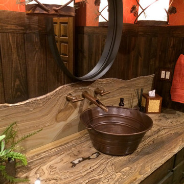 Rustic Ranch Guest Bathroom