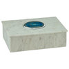 Dimond Home 8989-020 Antilles Box In White Marble/Blue Agate
