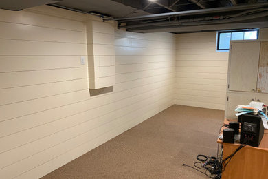 Inspiration for a farmhouse basement remodel in Louisville