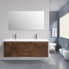 Eviva Luxury 84" Bathroom Vanity, Rosewood