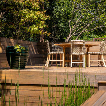 Great Oaks Austin Composite Deck with Custom Corten Screening