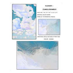 Casart Sunrise Cloud Ceiling Mural - Wallpaper
