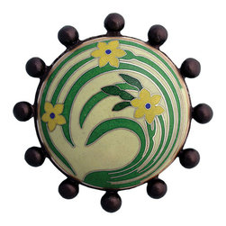 Cloisonne Beaded With Daffodil Drain - Linkasink - Bathroom Sink And Faucet Parts