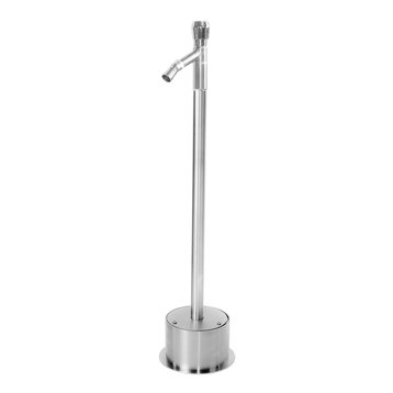 Free Standing Foot Shower with Auto Shut-off Metered Push Valve