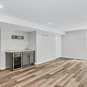 Finished Basement and New Bamboo Floors