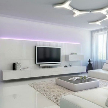 Wall mount TV unit from KSA Next Interior Designs