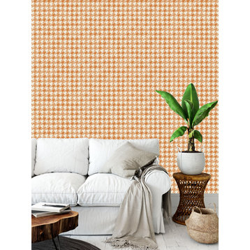 Houndstooth, Topaz Wallpaper by Erin Kendal, Sample 12"x8"
