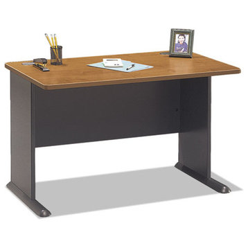 Series A Collection 48" Desk, Natural Cherry, Slate