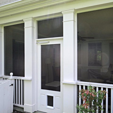 Addition with Screened Porch and Master Bathroom above Porch
