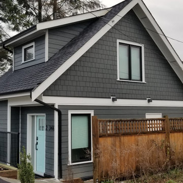 Laneway House - Hardie Plank and Wood Trim