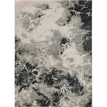 KAS - KAS Luna 7120 Silver Nightscape Area Rug, 9'10"x13'2" - Beautifully crafted rugs adding subtle drama to any room. The texture adds depth, the metallic highlights add luster and the tonal colors make for an easy decorating palette. Luna is machine woven of soft polyester and polypropylene in Turkey and has a 0.25" pile height.