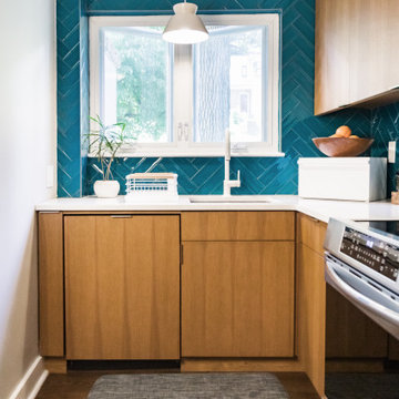 A Mid-Century Kitchen That Maximizes Every Inch