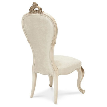Aico Platine de Royale Side Chair, Champagne, Set of 2 09003-201