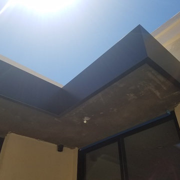 Anodized Aluminum .050 LA Extra Dark Bronze. Custom Home, Glendale CA. (Phase 1)